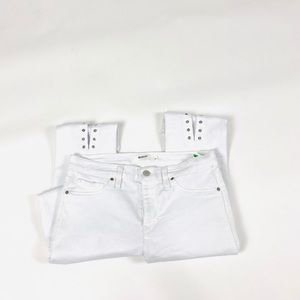 jeans with metal holes